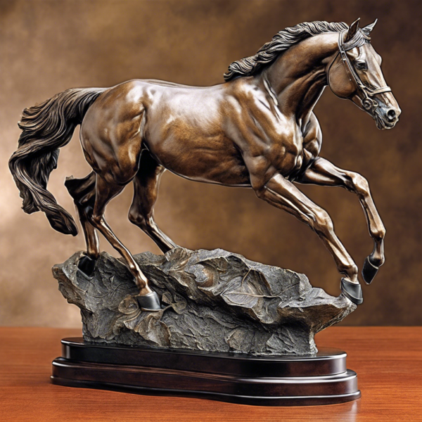 Thoroughbred Horse Statue in Bronze